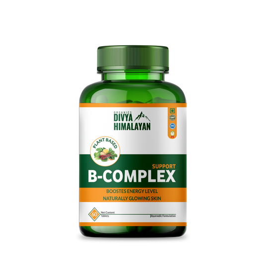 Vitamin B Complex B12, B1, B2, B3, B5, B6, B7, B9 - 60 Tablets