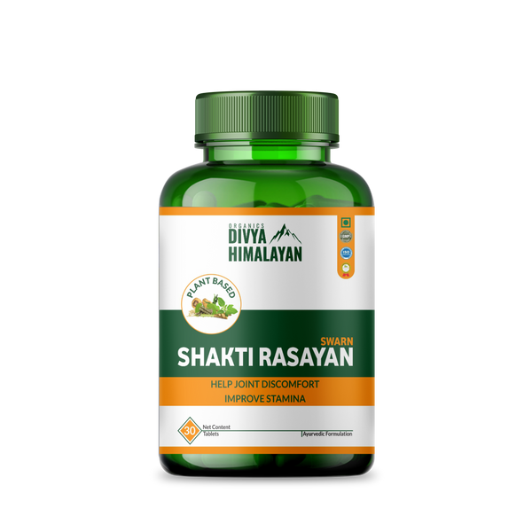 Swarn Shakti Rasayan Boost Energy, Strength, Stamina & Immunity With Ashwagandha, Shilajit, Tongkatali, White Musli, Macaroot - 60 Tablets